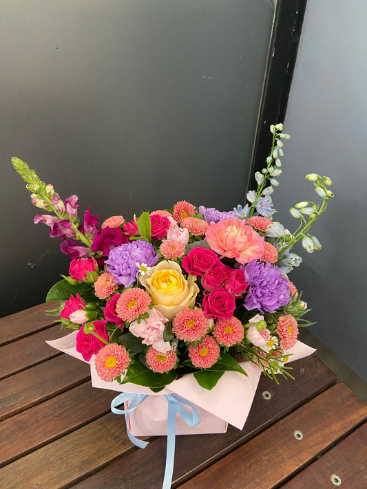 Florist choice box arrangement