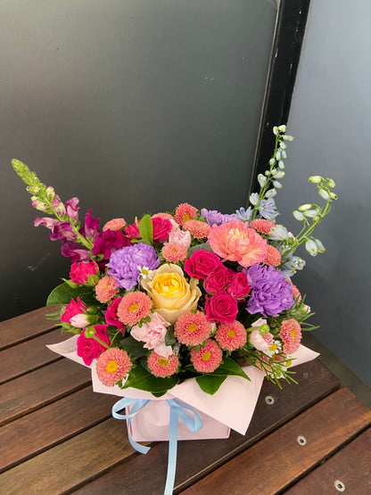Florist choice box arrangement